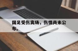 开云在线入口-国足受伤离场，伤情尚未公布。